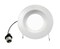 NICOR 5/6in. 878Lm LED Downlight in White w/ Baffle, 3000K Round Recessed Light